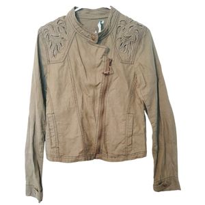 Maurices Cut Out Moto Jacket Medium